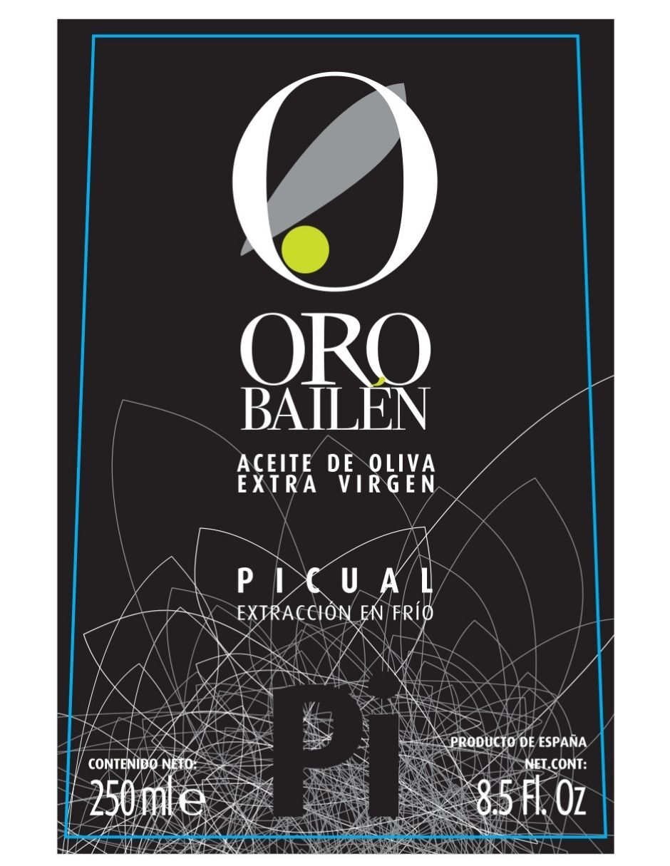 Aceite de Oliva Extra Virgen - Categoria Superior - ORO BAILEN - Cosecha 2020/2021 - 250 ml - Picual