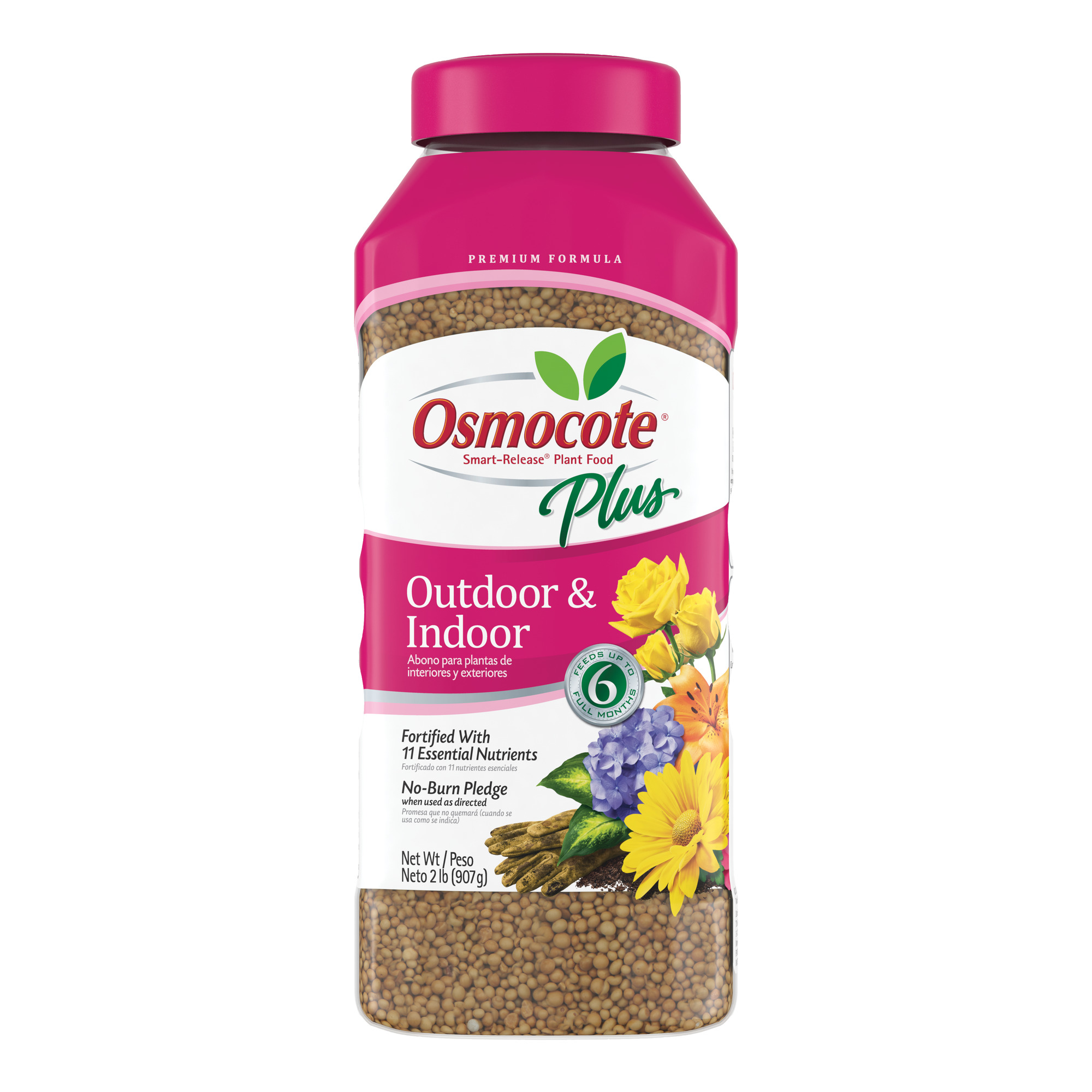 Osmocote Smart-Release Plant Food Plus para exteriores e interiores, 2 lb.