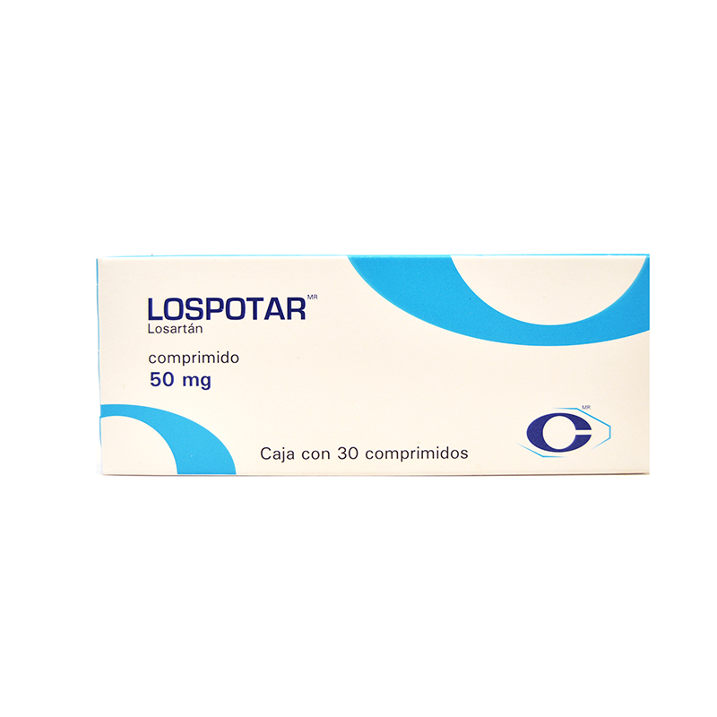 Lospotar, Losartán 50mg Con 30 Comprimidos