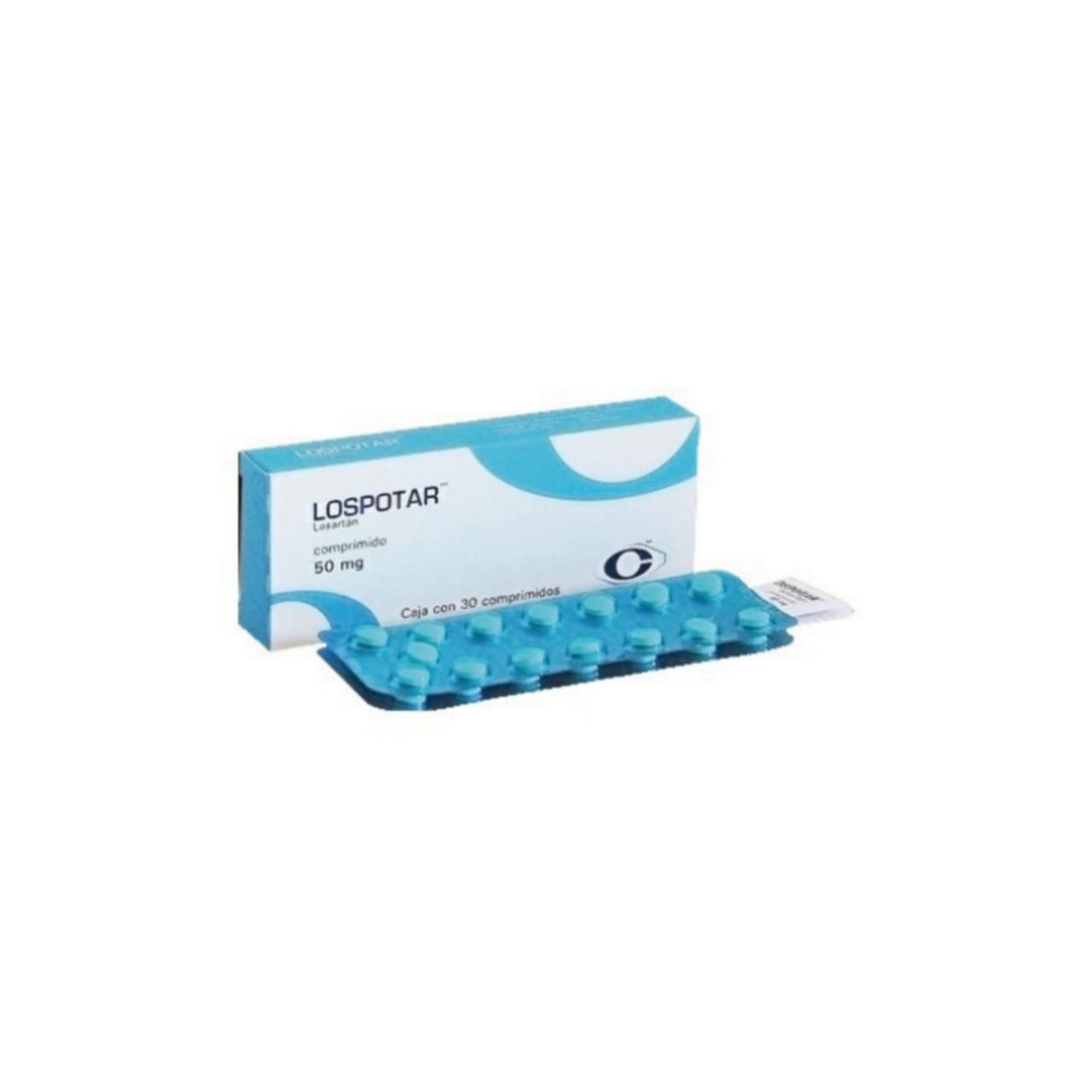 Lospotar, Losartán 50mg Con 30 Comprimidos