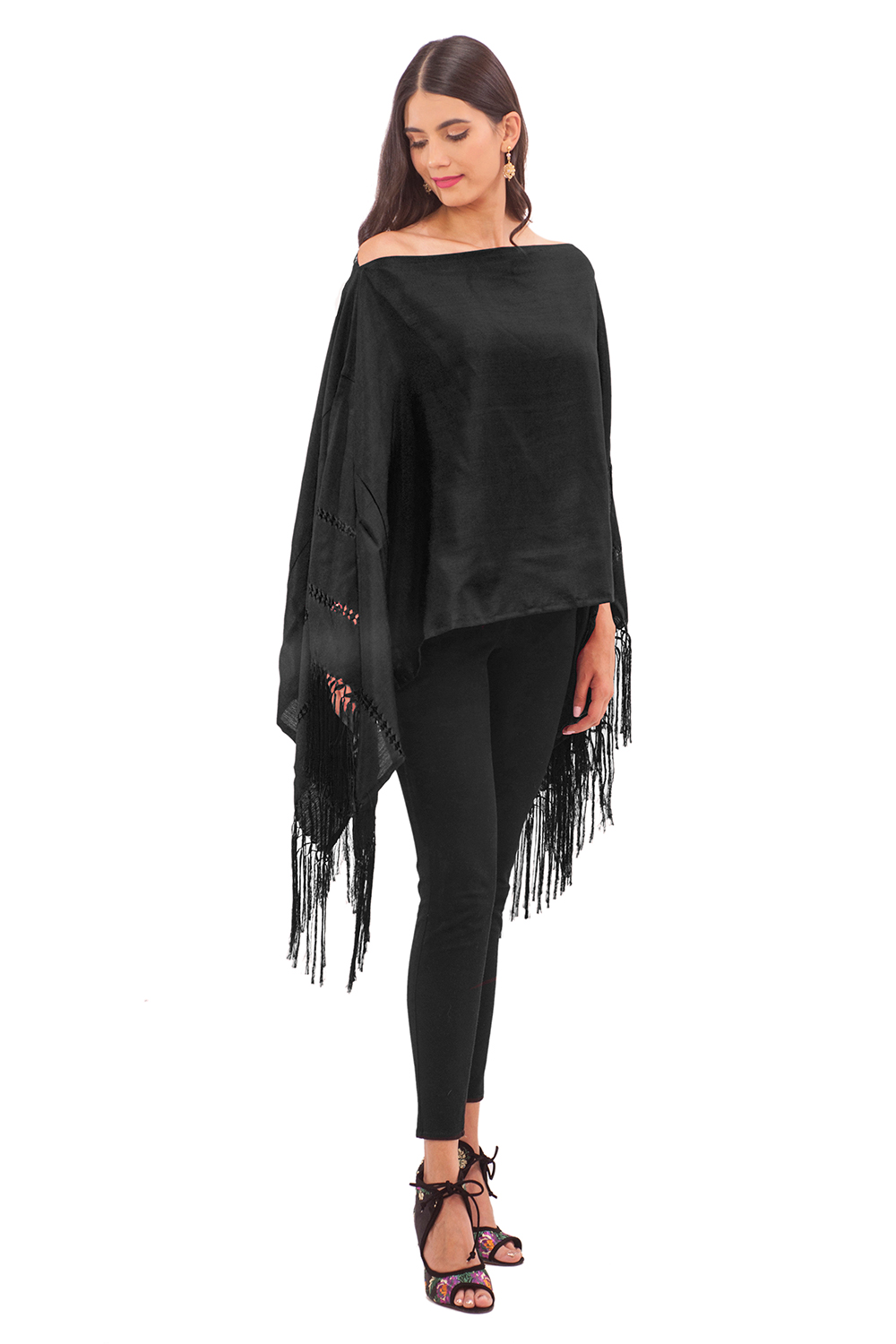 Emsable de dama AngeLozano de Rebozo Artisela color Negro