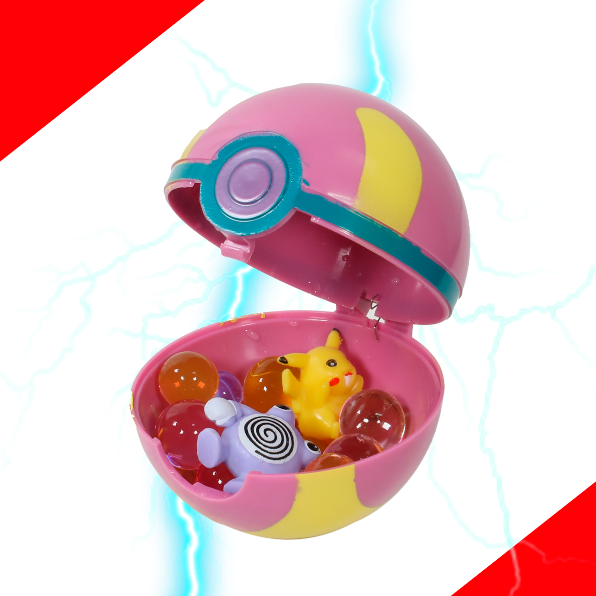 Pokebola Juguete Pokemon Figura Coleccion De Regalo Heal Ball Sana Ball Bola cura