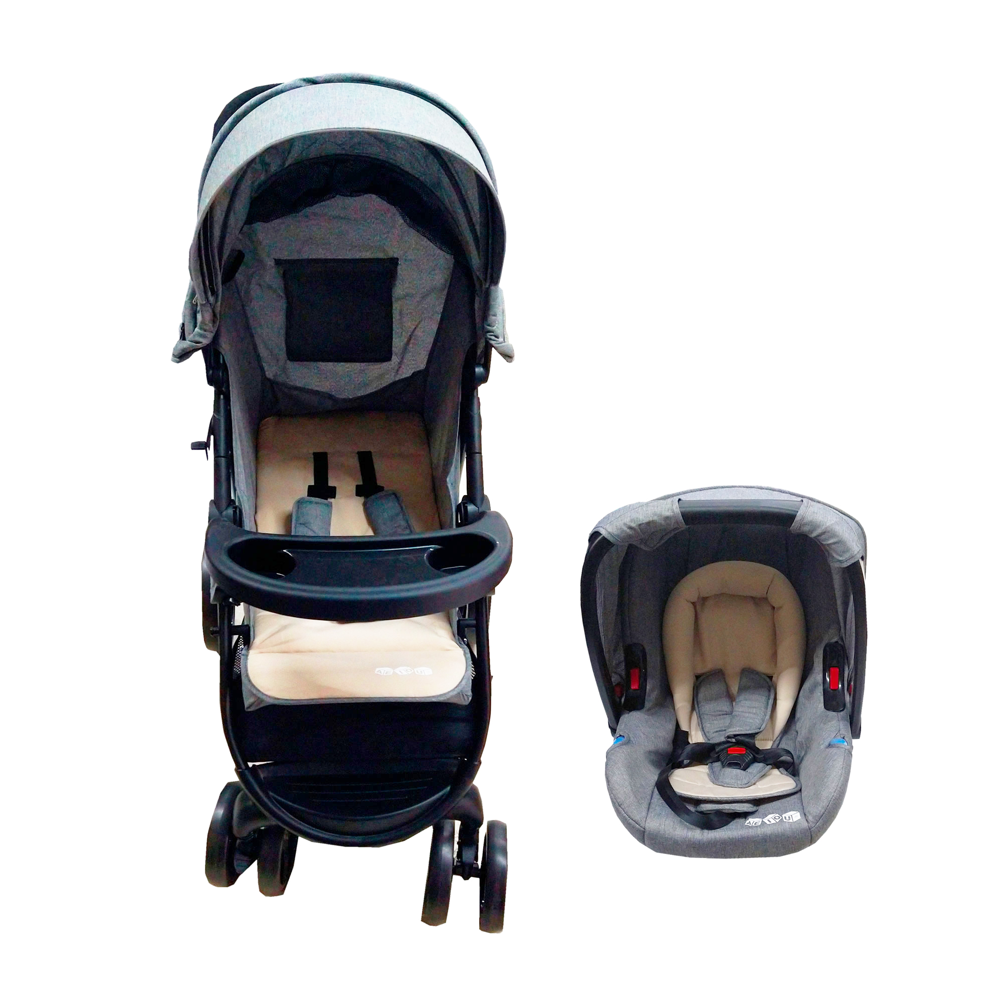 Carriola Con Portabebe Aeiou