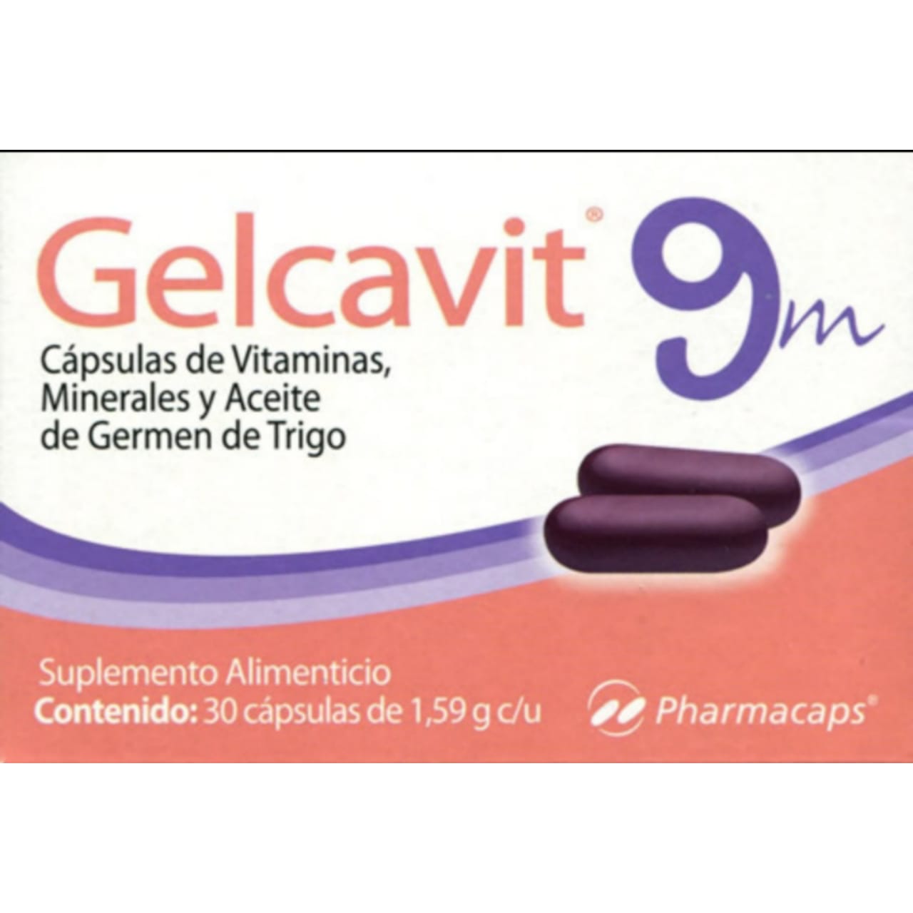 Gelcavit 9 Meses, 1,59g c/u con 30 Cápsulas (2 cajas)