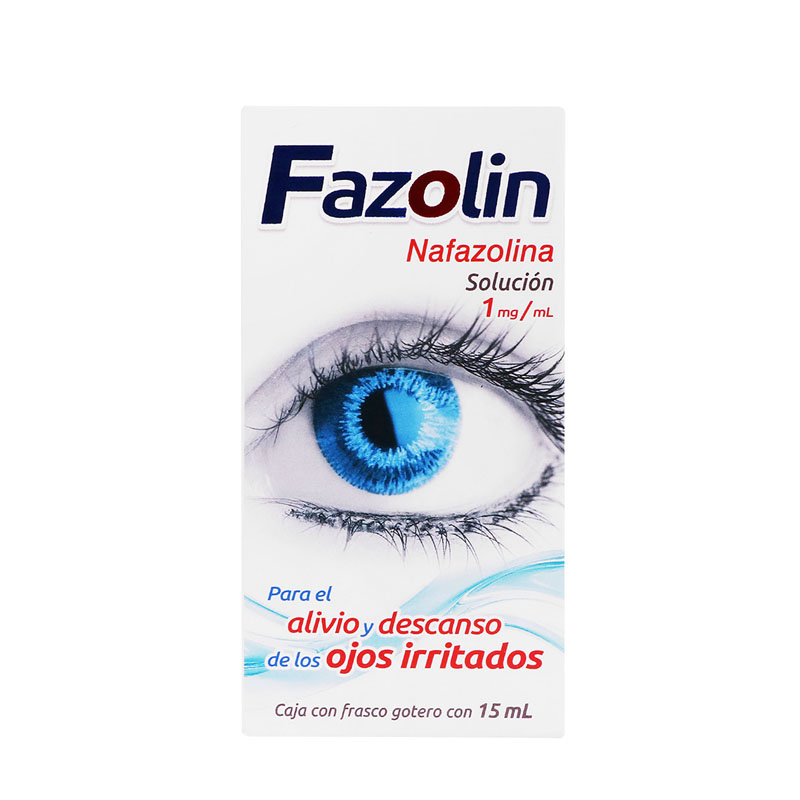 Fazolin Nafazolina, Solución Oftálmica 1mg/ml Gotero Con 15ml