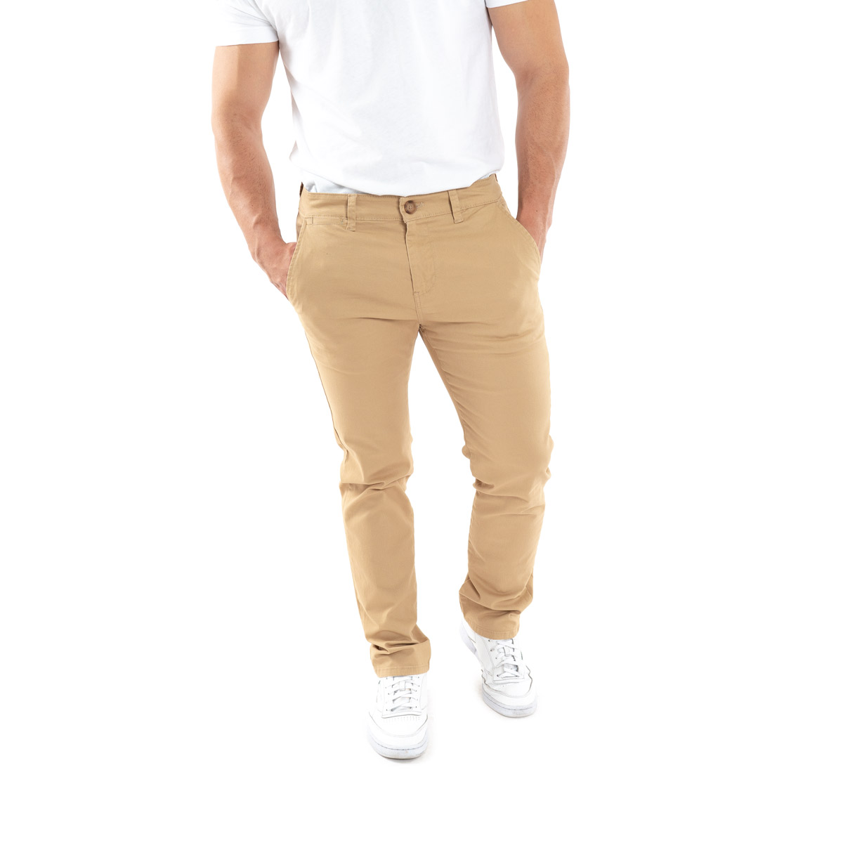 2 Pack Pantalones Estilo Chino De Gabardina Hombre Holstone