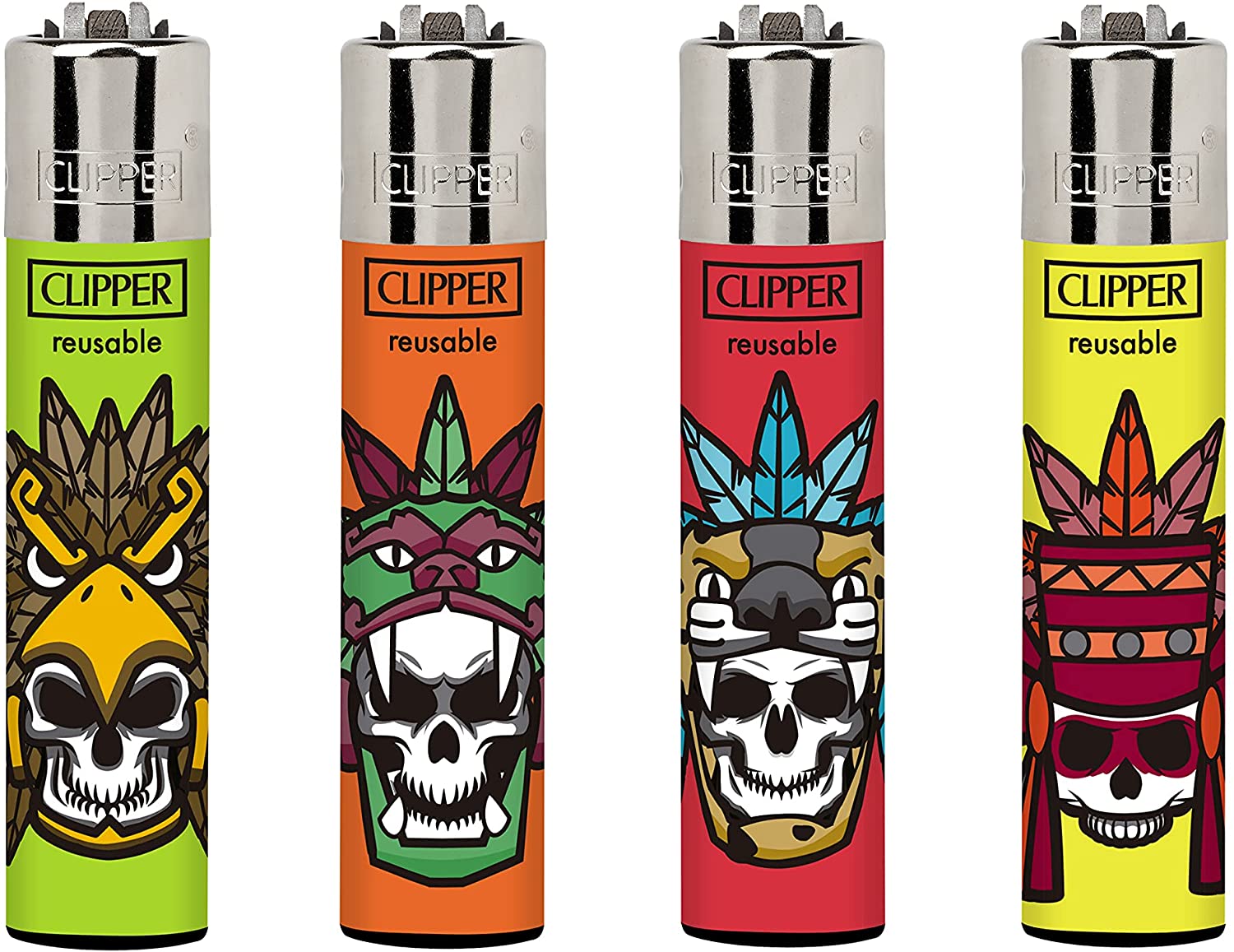 Oferta Mayoreo Caja con 24 Encendedores Recargables Gas Butano Clipper 