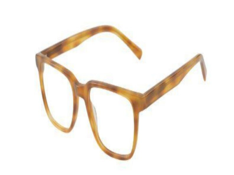 Lentes Ópticos Fer Armazón Acetato Rectangular Ámbar By Rebel