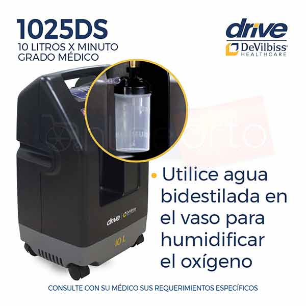 Concentrador De Oxigeno Drive Dvilbiss 10 Litros + Oximetro