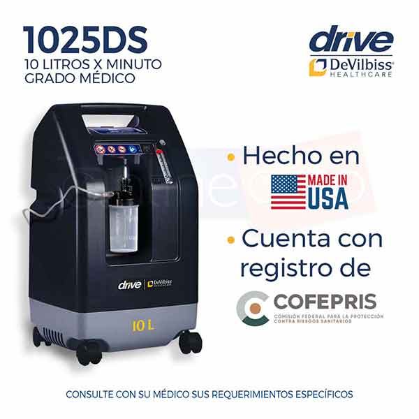 Concentrador De Oxigeno Drive Dvilbiss 10 Litros + Oximetro