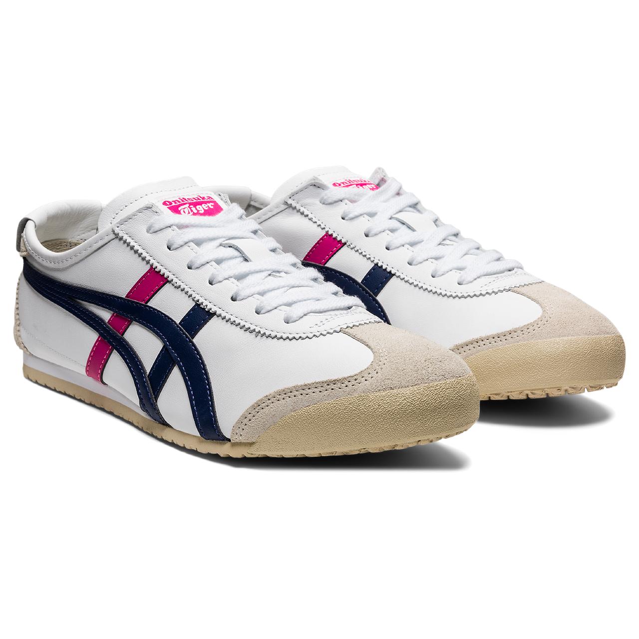 Tenis Onitsuka Tiger Hombre México 66 Blanco Rosa THL7C2.0154