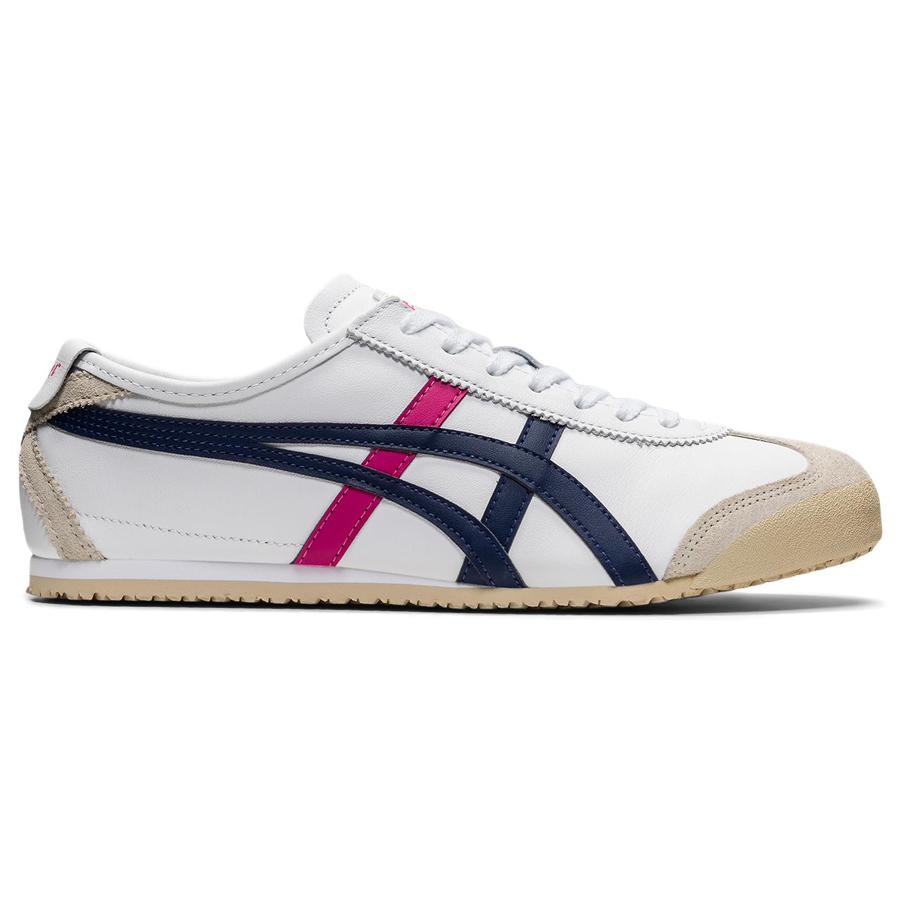Tenis Onitsuka Tiger Hombre México 66 Blanco Rosa THL7C2.0154