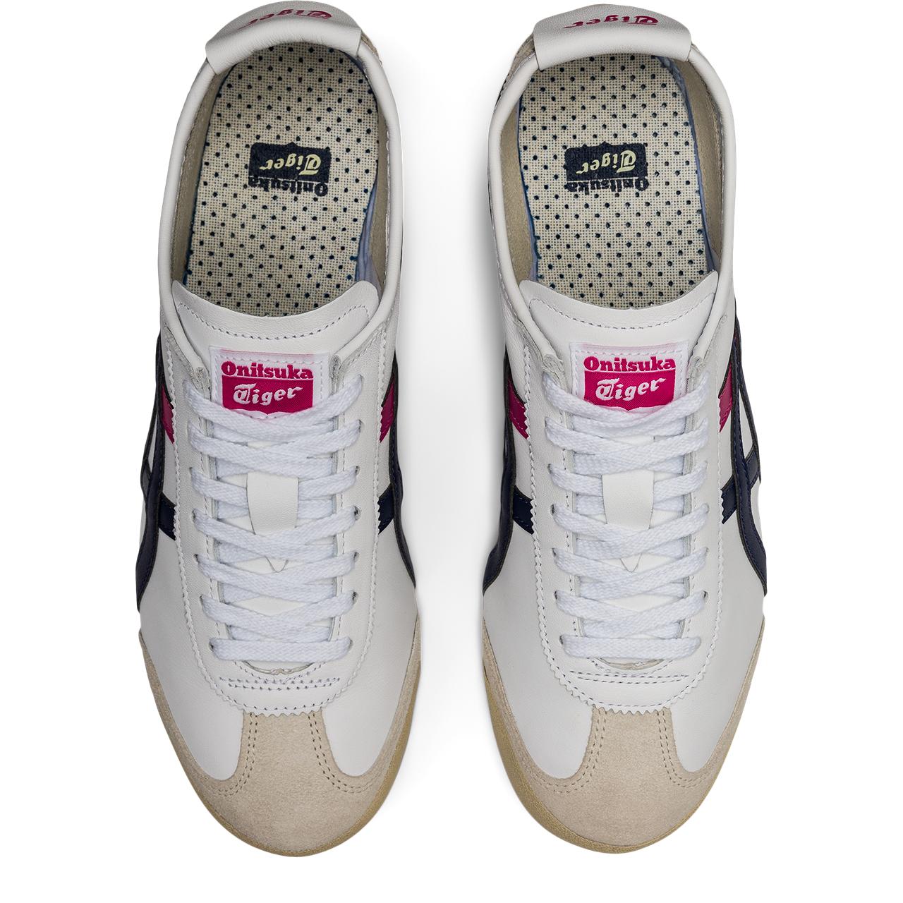 Tenis Onitsuka Tiger Hombre México 66 Blanco Rosa THL7C2.0154