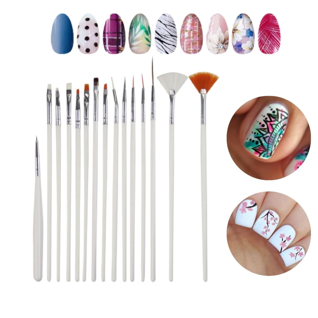 Decoracion De Uñas Kit De 128 Piezas Para uñas Acrilicas Gel Postizas Manicura.