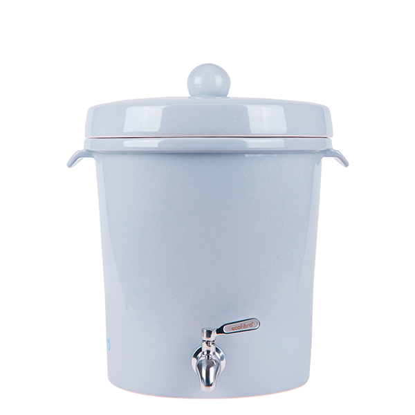 Ecofiltro Purificador Dispensador y Filtro de Agua Cerámica Mediano (8 L) Gris solido