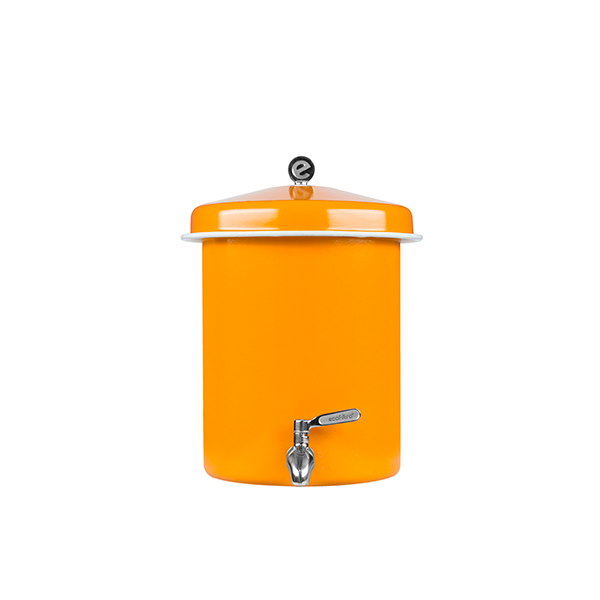 Ecofiltro Purificador Dispensador y Filtro de Agua Peltre Mini (5.5 L) Amarillo