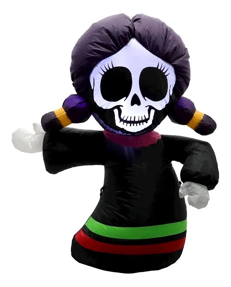 CATRINA INFLABLE HALLOWEEN LED 1.07 M