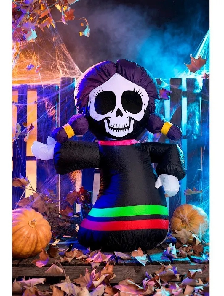 CATRINA INFLABLE HALLOWEEN LED 1.07 M
