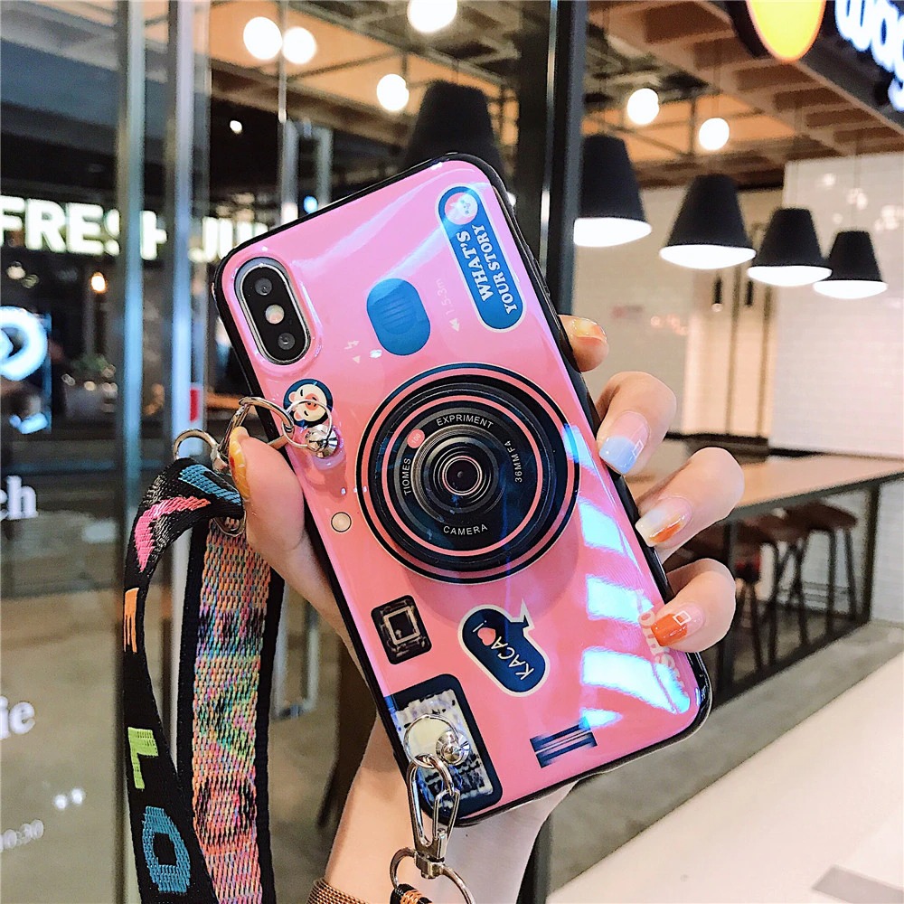 Funda Case Para iPhone Case+ Soporte Y Lanyard