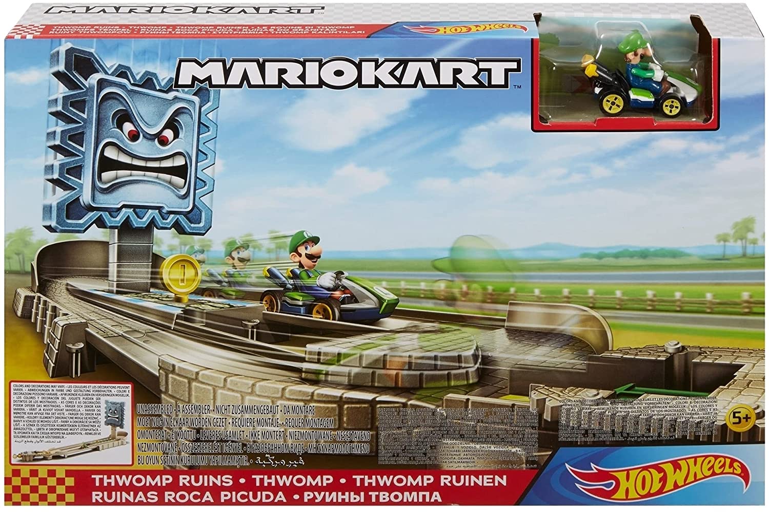 Hot Wheels Pista Mario Kart Circuito Ruinas Roca