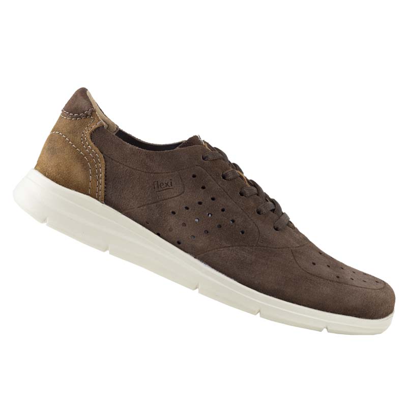 FLEXI CABALLERO TENIS URBANOS 47514 CHOCOLATE ORIGINALES