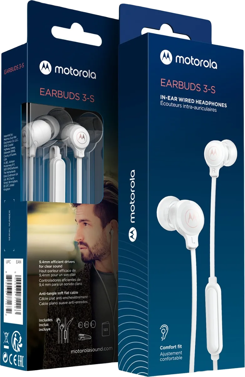 Audifonos 3.5mm Motorola Earbuds 3-S Original!!