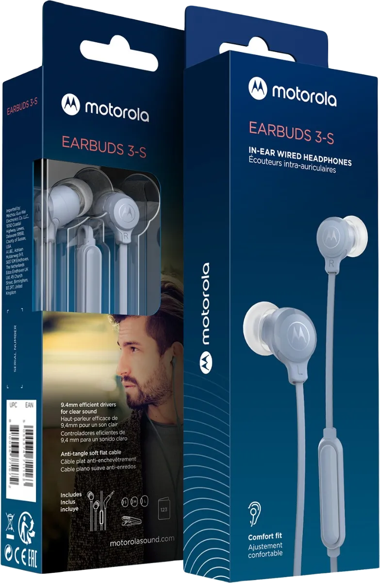 Audifonos 3.5mm Motorola Earbuds 3-S Original!!