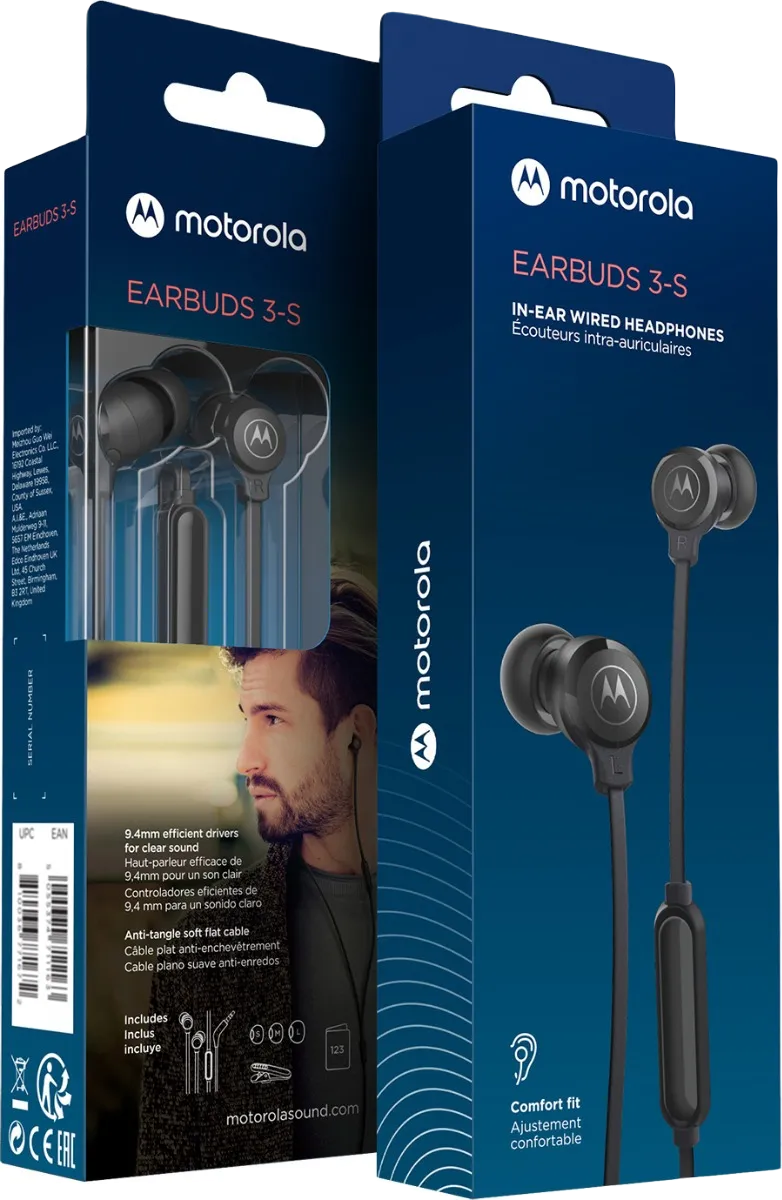 Audifonos 3.5mm Motorola Earbuds 3-S Original!!