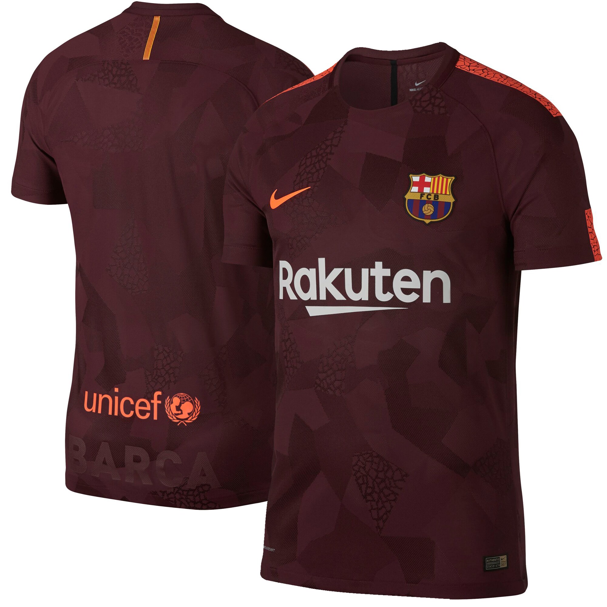 Jersey Nike del Barcelona de España de Visita  Para Niños 