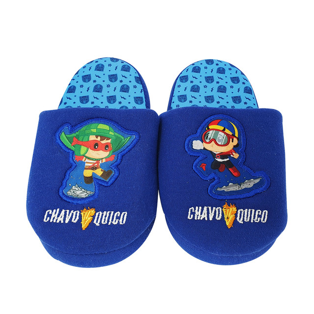 Pantufla Chavo Del 8 Y Quico Color Azul Para Niños