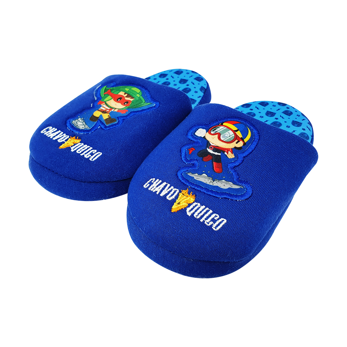 Pantufla Chavo Del 8 Y Quico Color Azul Para Niños