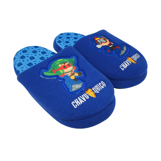 Pantufla Chavo Del 8 Y Quico Color Azul Para Niños