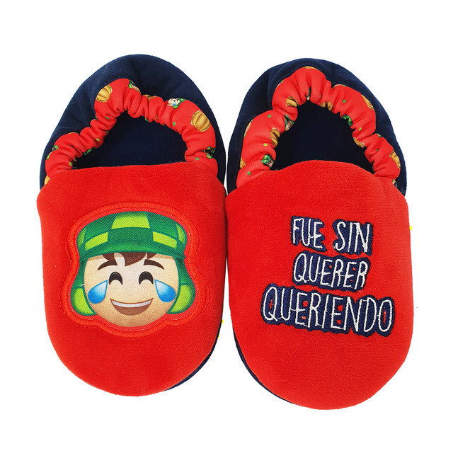 Pantufla Chavo Del 8 Color Rojo Para Niños