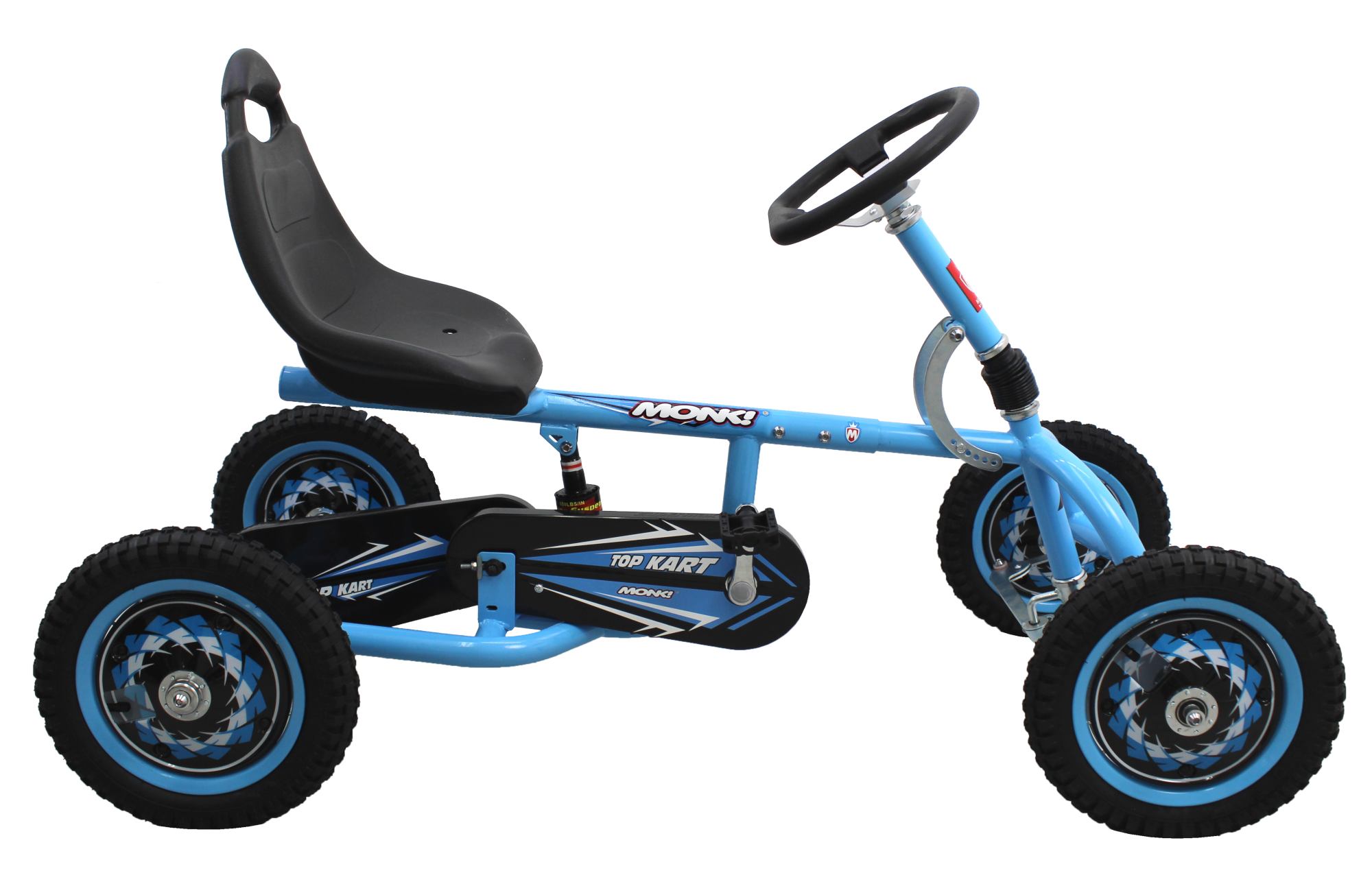 Go Kart Para Niño Top Kart Con Suspensión Rodada 12 Monk Azul