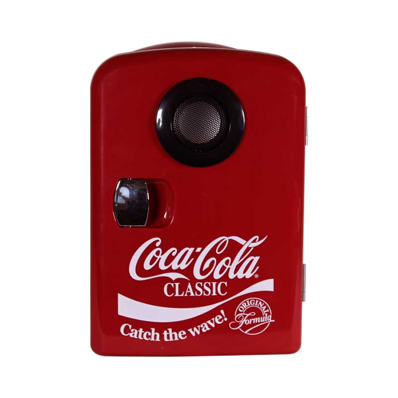 Mini Refrigerador Dace Coca Cola Bocina ETCOKE0602B 6 latas