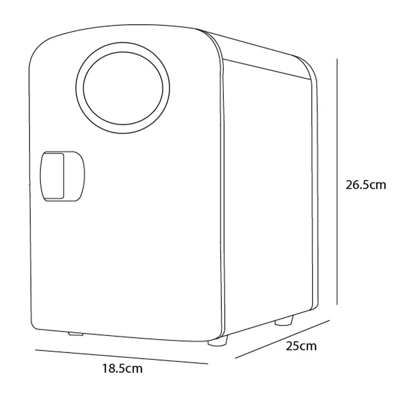 Mini Refrigerador Dace Coca Cola Bocina ETCOKE0602B 6 latas