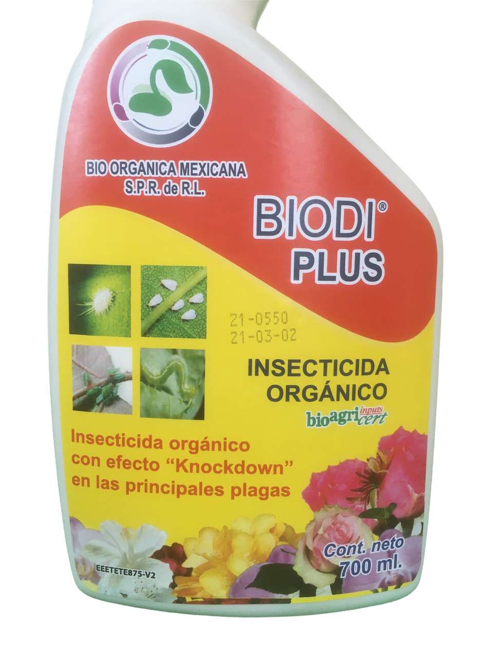 Insecticida Orgánico para Plagas del Jardín y Huerto BIODI PLUS 700 ml