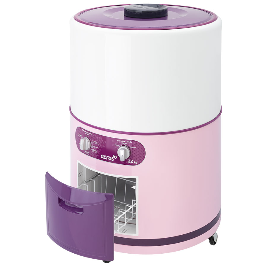 Lavadora una tina Acros 22kg Rosa ALFC2253ER