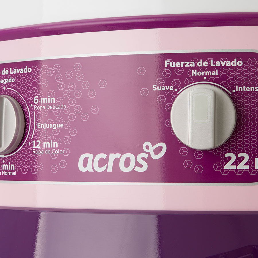 Lavadora una tina Acros 22kg Rosa ALFC2253ER
