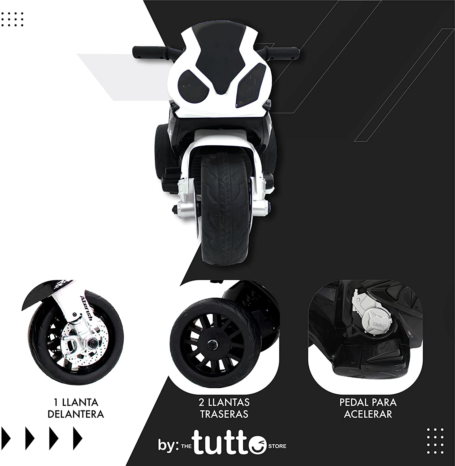 Montable Eléctrico Para Niños BMW S1000RR Negro