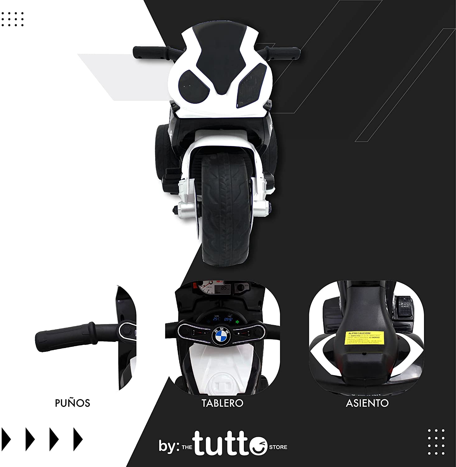 Montable Eléctrico Para Niños BMW S1000RR Negro