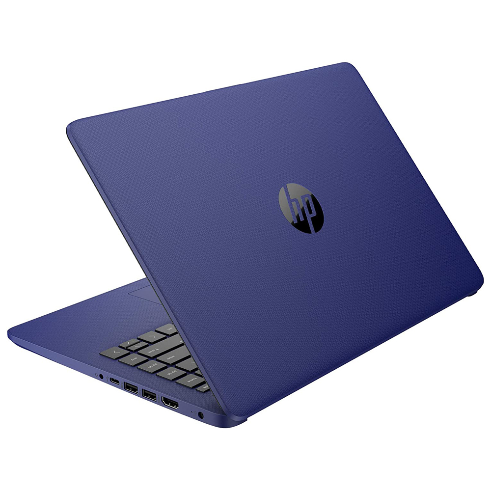 HP Laptop 14-fq0010nr 14" AMD 3020e 1.2 GHz AMD Radeon Graphics 4 GB RAM 64 GB eMMC W10 Home in S mode BT Webcam Indigo blue