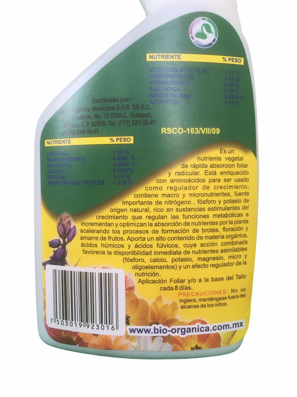 Fertilizante Orgánico para las Plantas Follanil 700 Ml