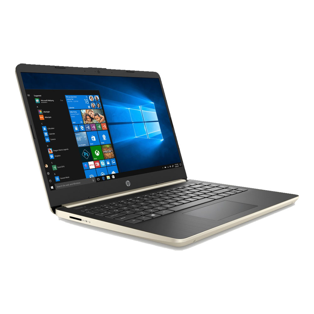 HP Notebook 14-dq0011dx  Intel Core i3-8145U 4 GB RAM 128 GB M.2 SSD 7FU46UA Oro Reacondicionado Grado A
