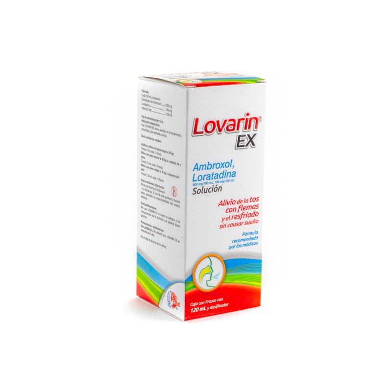 Lovarin EX, Ambroxol, Loratadina 600mg/100mg 120ml