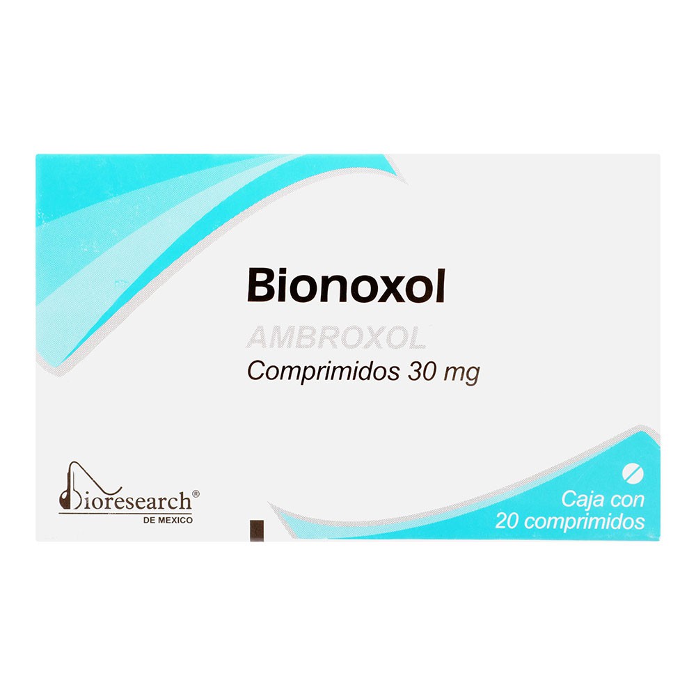 Bionoxol, Ambroxol Caja Con 20 Comprimidos 30mg  (3 cajas)