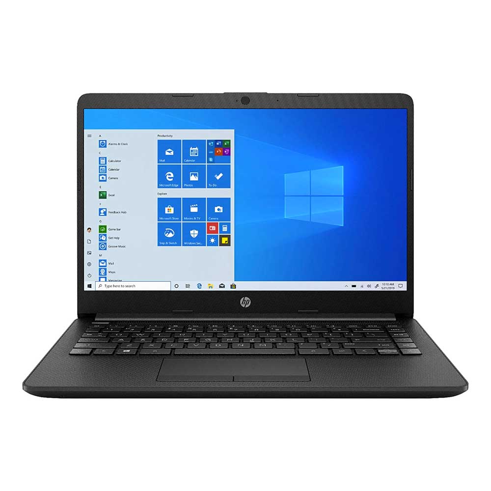 HP Notebook 14-dk1003dx 14 AMD Radeon Athlon 3050U 2.3 GHz 4GB 128 GB SSD W10 Home Jet black teclado en inglés Reacondicionado Grado A