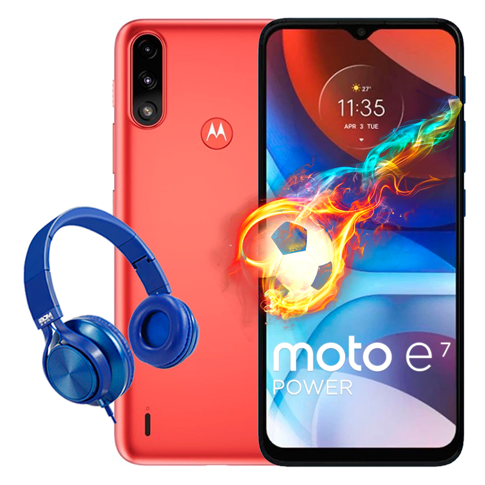 Celular Motorola Moto E7 Power 64gb y 4gb + Audifono