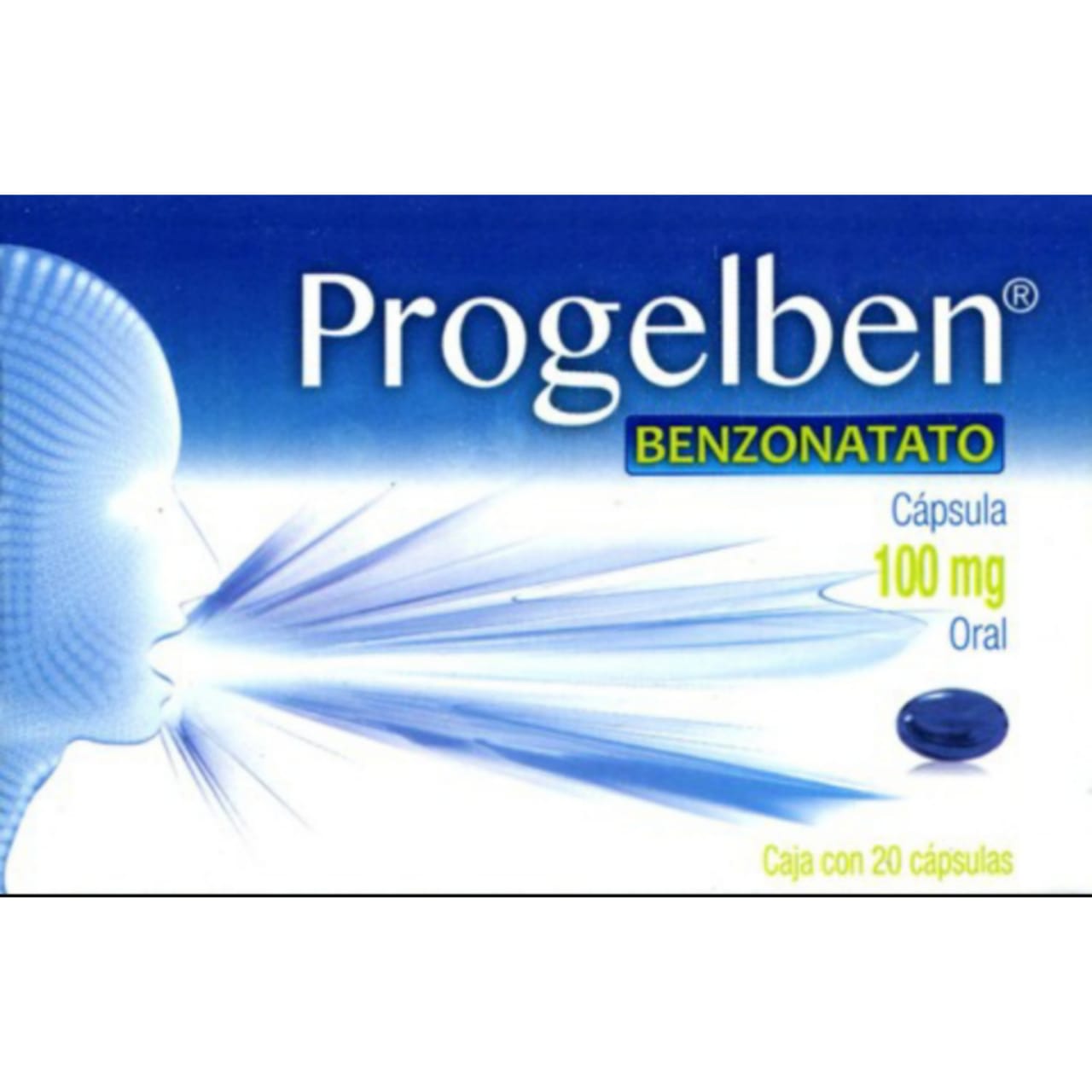 Benzonatato Progelia, Progelbe  100mg Con 20 Cápsulas