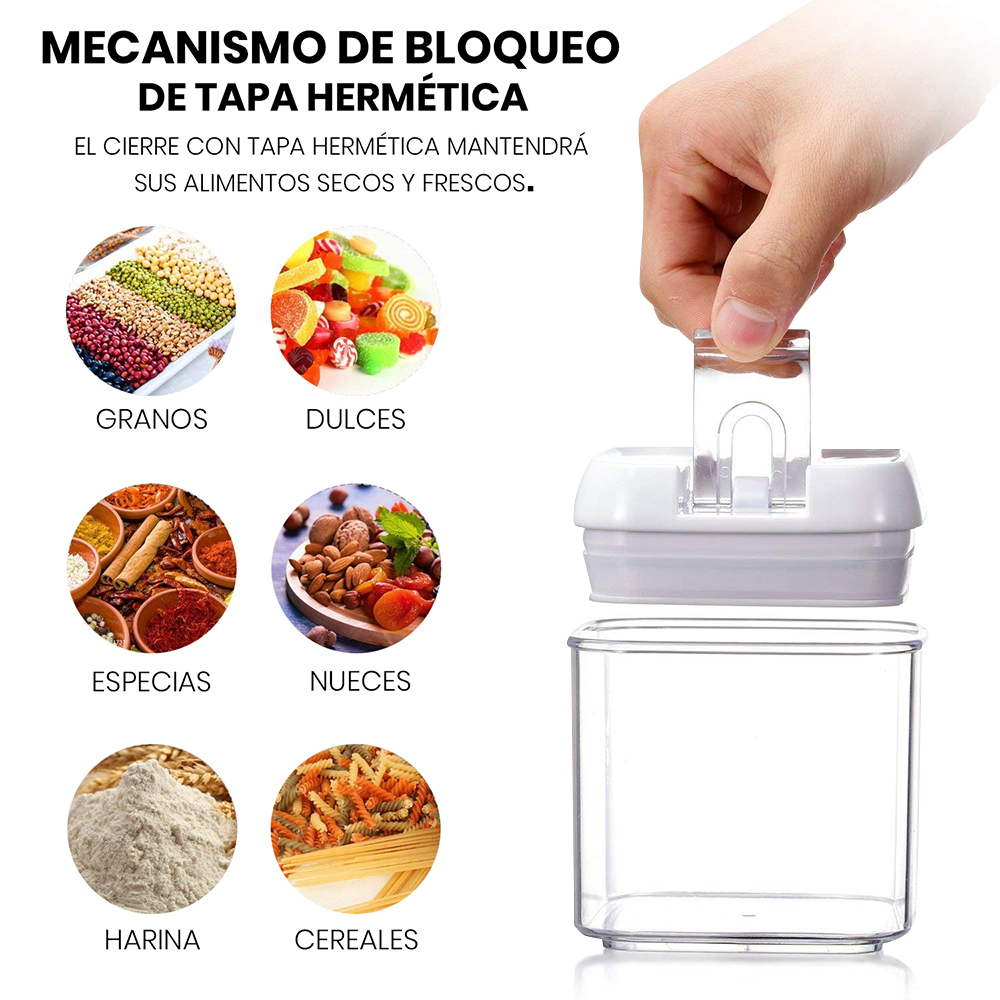 Contenedores Herméticos Lo Necesito Set 5 piezas Transparentes